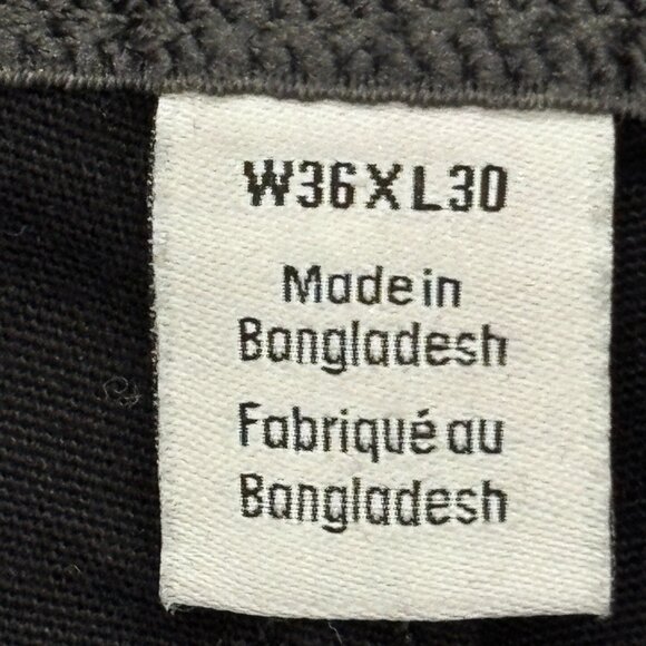 Calvin Klein Chino Pants Mens 36 x 30 Black Slim Fit Straight Leg Flex Waist - Picture 14 of 16